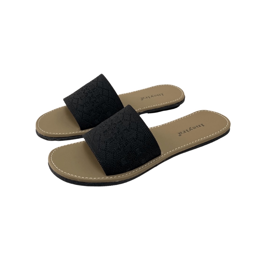 Insyira - Sandal Wanita Elzahara / Sandal Selop Wanita Non Slip / Sandal Rajut Import