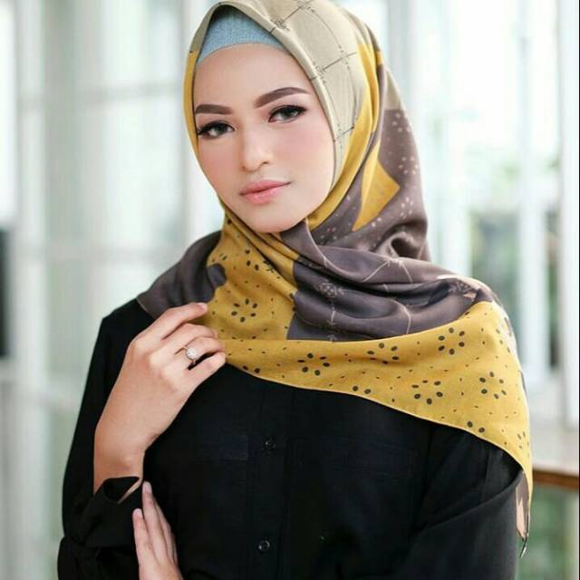 My lady Hellen - hijab voal printed scarf by my lady hijab