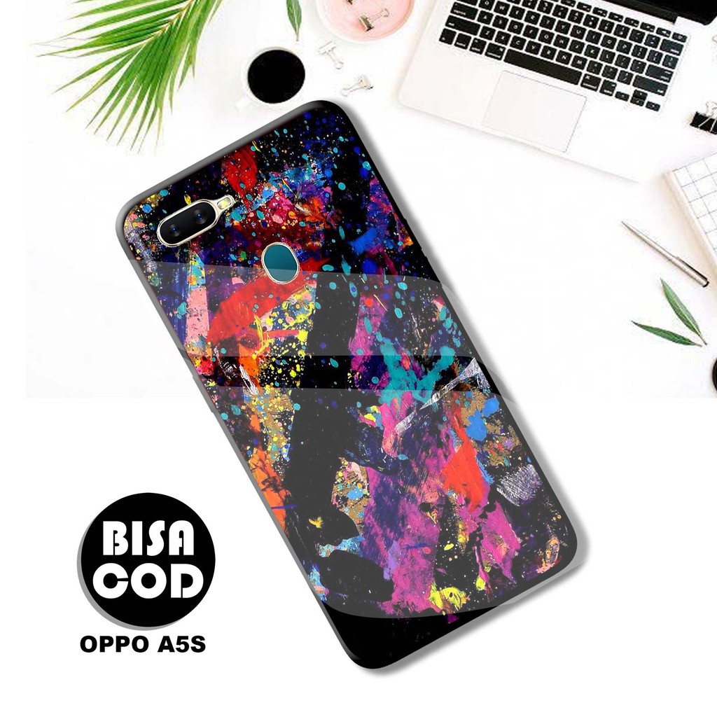 [ILC] Hardcase Oppo A5s A7 A12, Casing Abstrak Keren