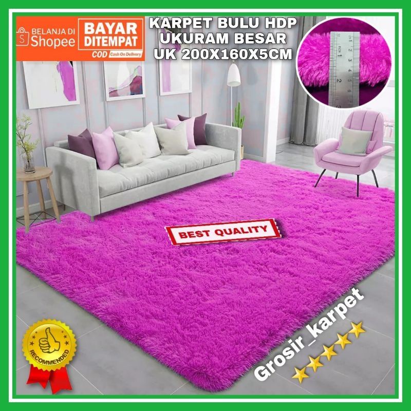 KARPET PILLOW BULU RASFUR JUMBO/BESAR KARPET BULU PILLOW ASLI UK-160×200 CM JUMBO