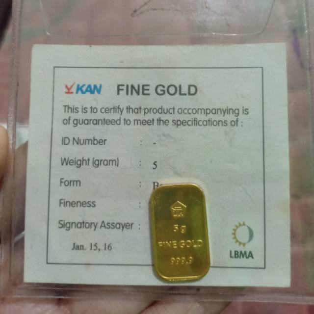 Emas Antam Retro 5 gram