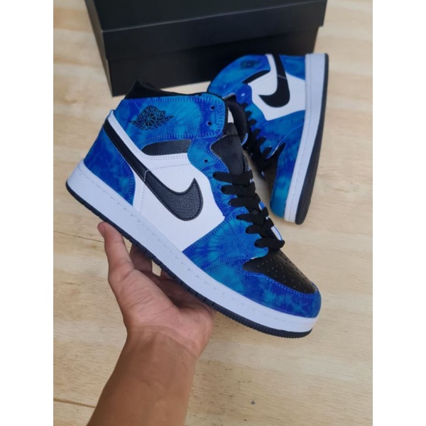 Sepatu Air Jordan 1 Tiedie Kualitas Import