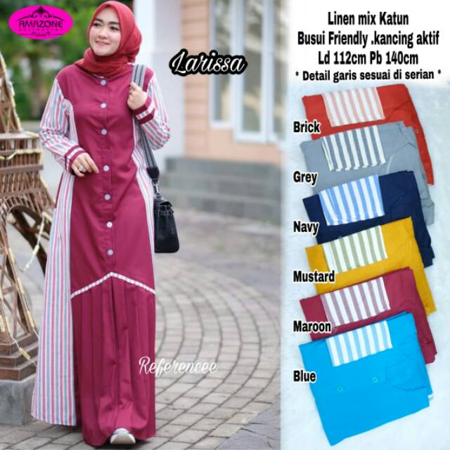 Dress gamis Larissa by Amazone