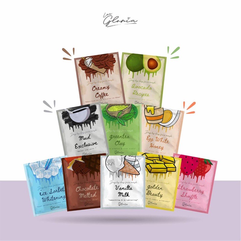 [COD] Masker lea gloria 20gram / lea gloria murah / masker wajah / masker wajah lea gloria