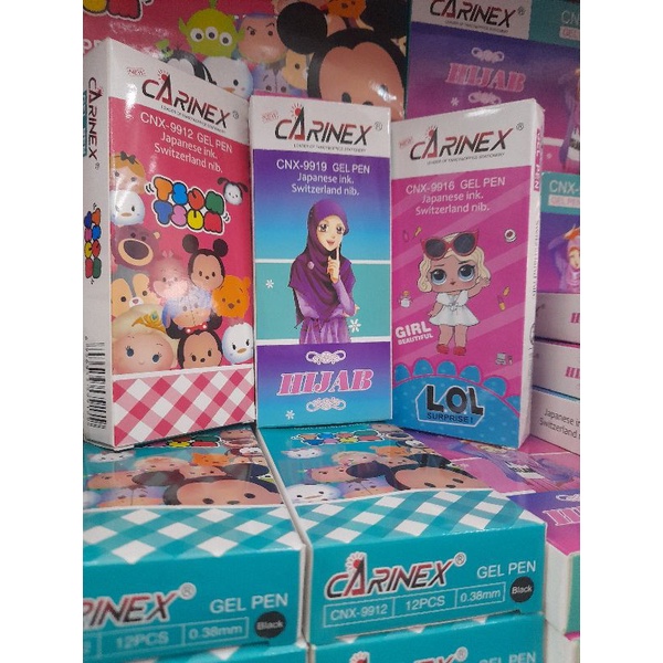 

Ballpoint/Pulpen Gel Berbagai Karakter isi 12