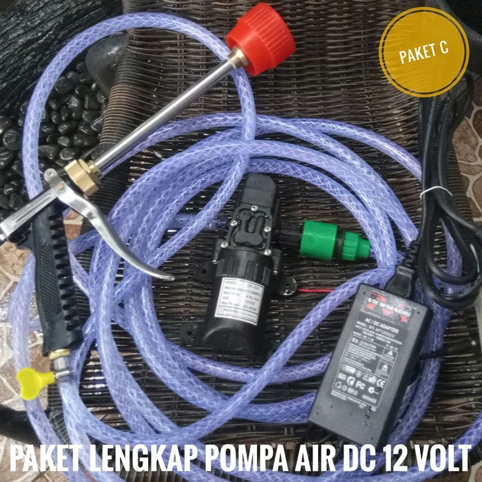 Paket Lengkap Pompa Air High Pressure Cuci Mobil Motor atau Cuci AC
