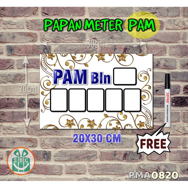 

Stokastik Papan Meter Listrik PLN PAM motif Unik - Flower 20