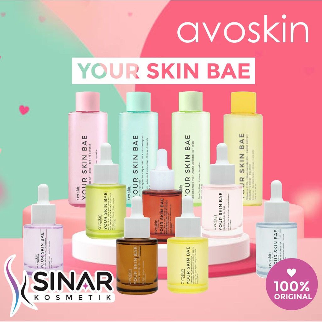 ✦SINAR✦ Avoskin Your Skin Bae (YSB) Series Serum - Toner [ Niacinamide - Collagen - Salicylic - Azeclair ]