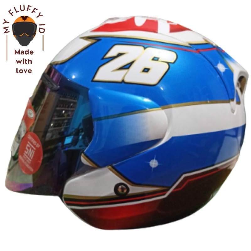 HELM SCOTT COPY ARAI RAM 4 MOTIF PEDROSA DANI / HELM SCOTT ORIGINAL / HELM