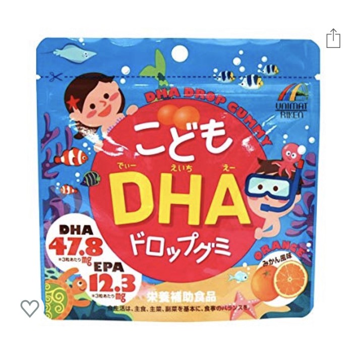 

Unimat Riken DHA Gummy Orange Taste 90pcs Japan