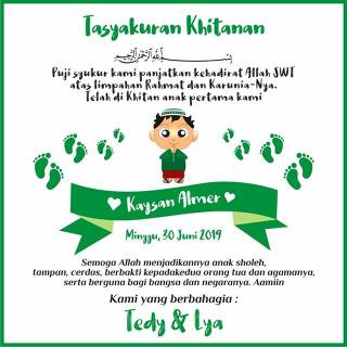 Ucapan Khitanan Di Kotak Nasi Doc Bagikan Contoh