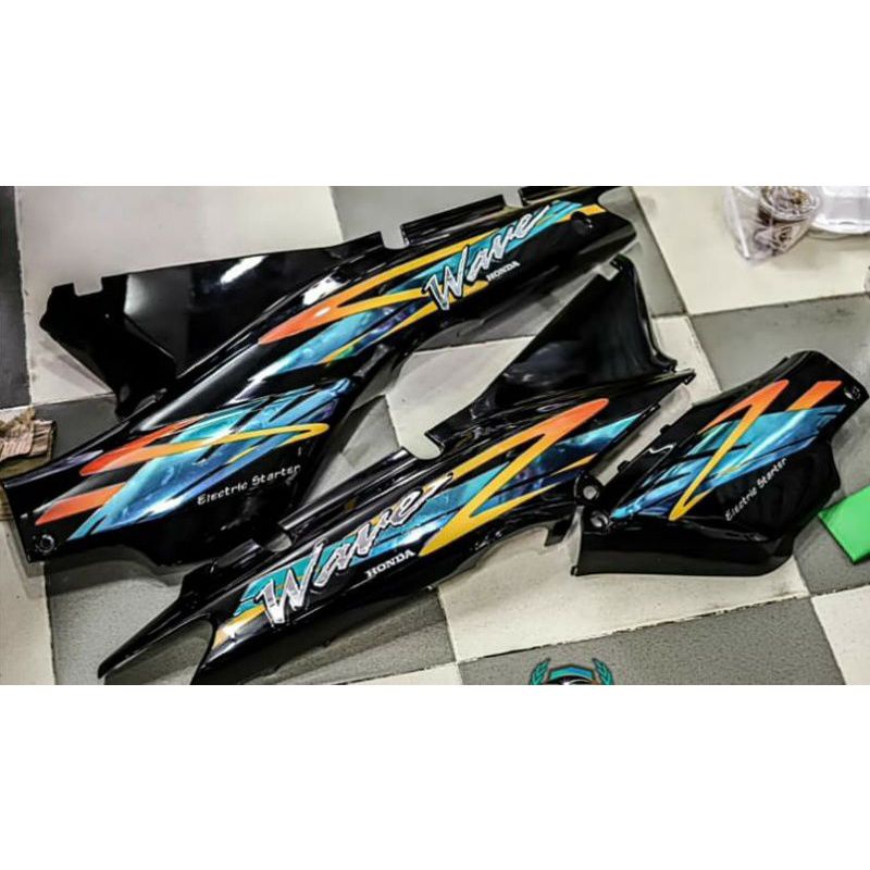 STRIPING HONDA WAVE 100 CHROME SUPRA X LAMA