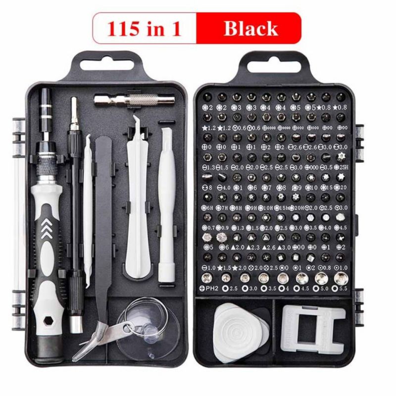 Kunci Obeng  Set 115 in 1 Reparasi Smartphone Laptop Mini Precision Tools Service