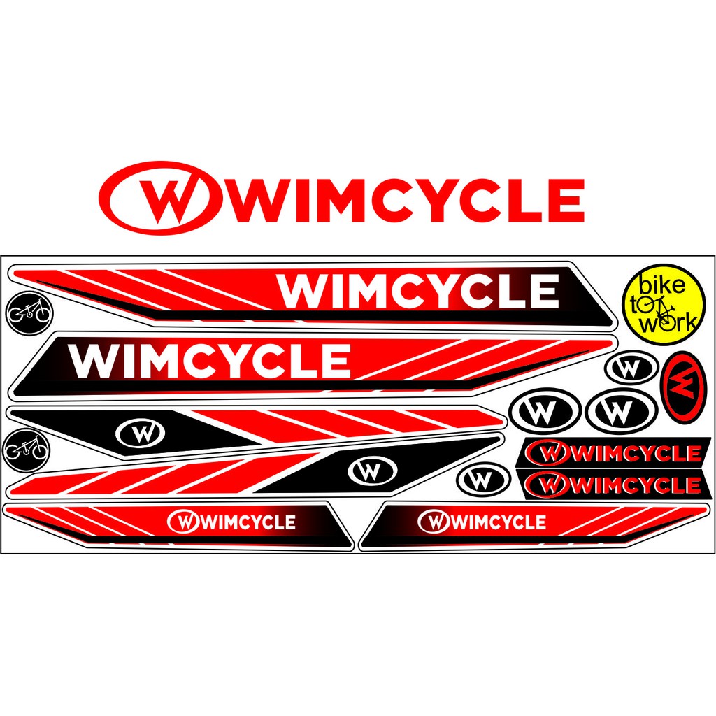 STRIPING STIKER PRINT SEPEDA BMX WIMCYCLE ART STRIPING