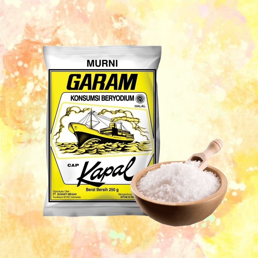 

Garam Beryodium CAP KAPAL 250gr gram Murni Asin Putih Pasir Bubuk Yodium Kebutuhan Dapur Kitchen Salt Salty Rasa Perasa Makanan Makan Masak Cook Cooking Meja Shoppa Corner Malang Jawa Timur