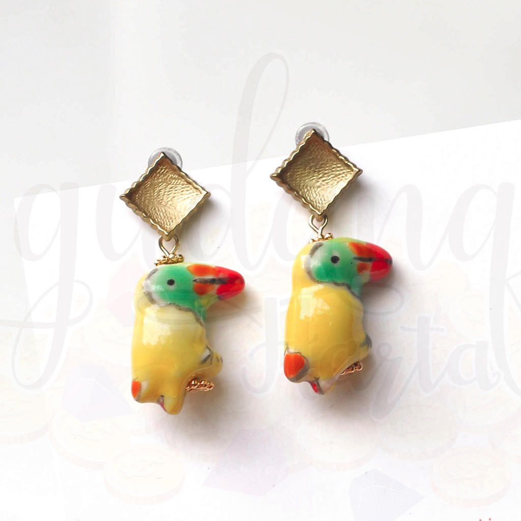 Anting Stud Bird 3D Burung Lucu Unik Panjang GH 203676