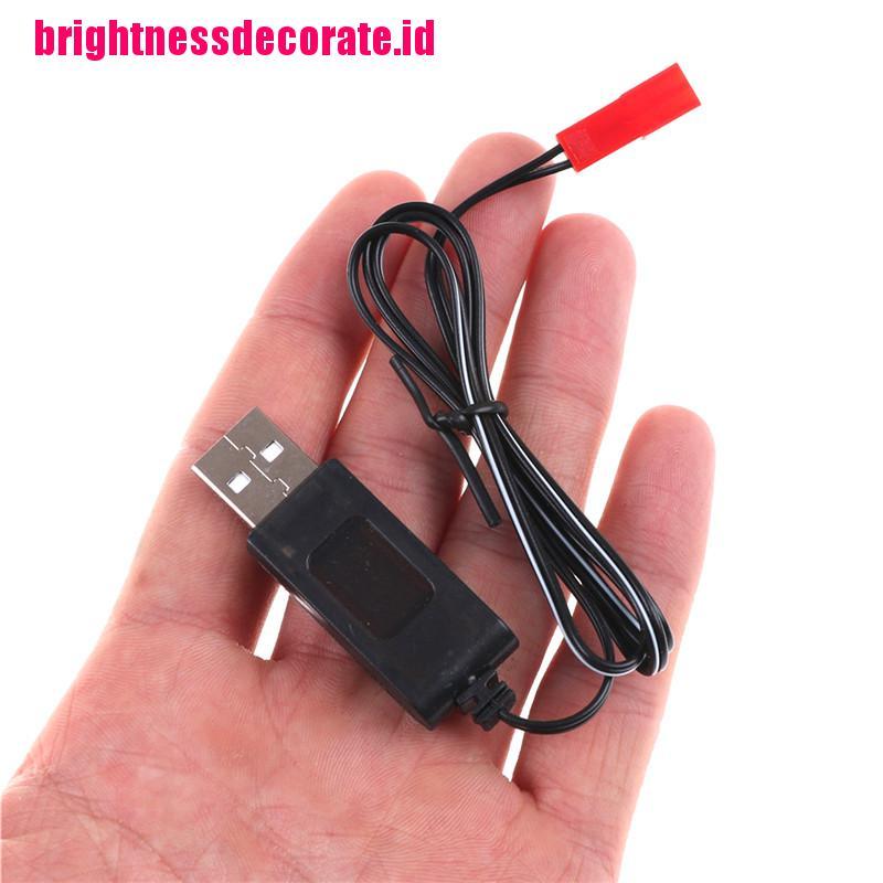 Brightid 1pc Kabel Adapter Charger Usb 3.7v Warna Hitam Untuk Sky Viper Drone Helikopter