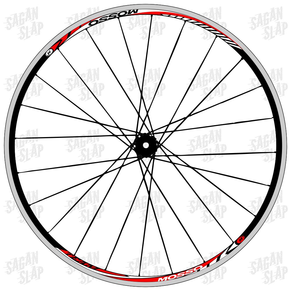 Sticker Rims MOSSO Lebar Stiker 1.2 cm  Decal rim mtb downhill roadbike 700c brakeline