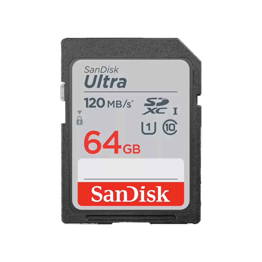 SanDisk Ultra SDXC 64GB UHS-I 120MB/s Memory Card Kamera