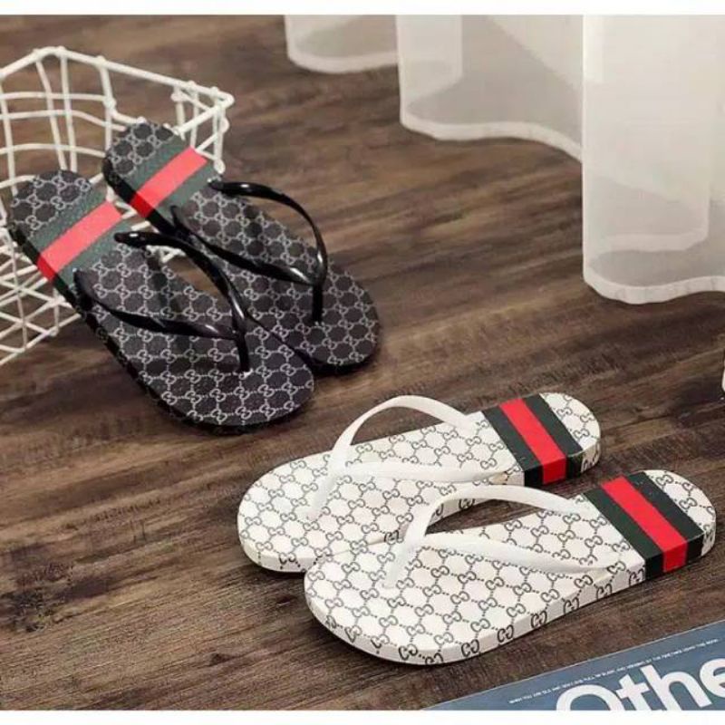 SANDAL WANITA JEPIT MOTIF G.G GUCCI Sendal Jepit Pria