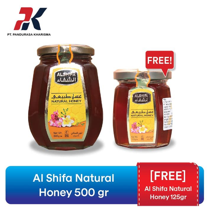 

[FREE Al Shifa Natural Honey 125gr] Al Shifa Natural Honey 500 gr - MMD795