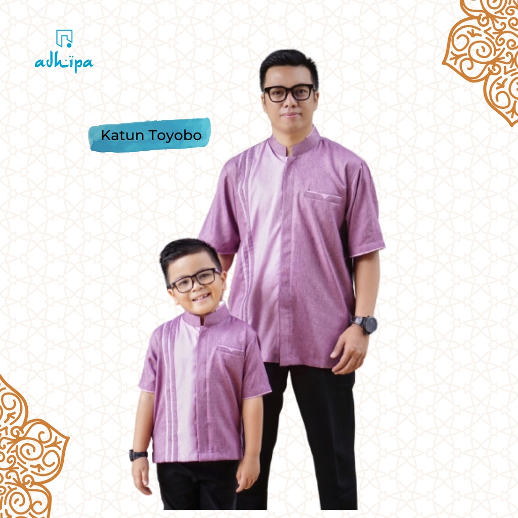 Koko Couple Ungu Lilac Ayah dan Anak