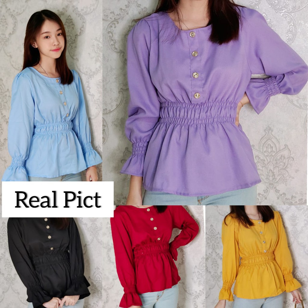 MXFASHION23-AQILA BLOUSE-BLOUSE WANITA KEKINIAN-PAKAIAN WANITA-ATASAN WANITA MURAH