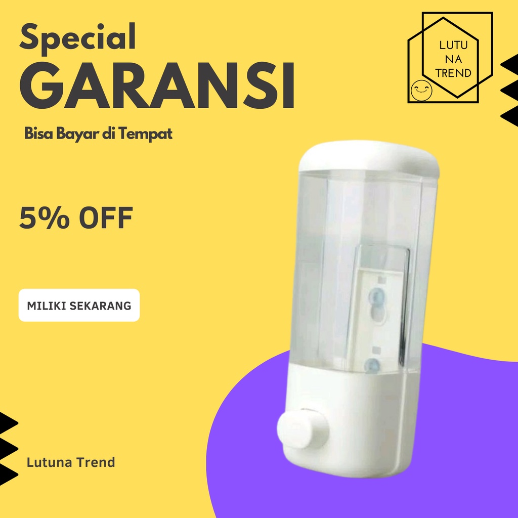 DISPENSER SABUN CAIR TEMPAT SABUN CAIR DINDING SABUN TEMPEL DINDING KAMAR MANDI