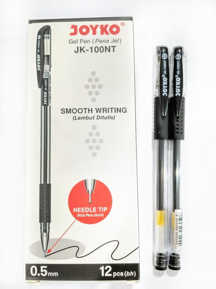 

Pulpen Joyko Jk-100 Hitam Ukuran 0.5mm 1 pack isi 12pcs