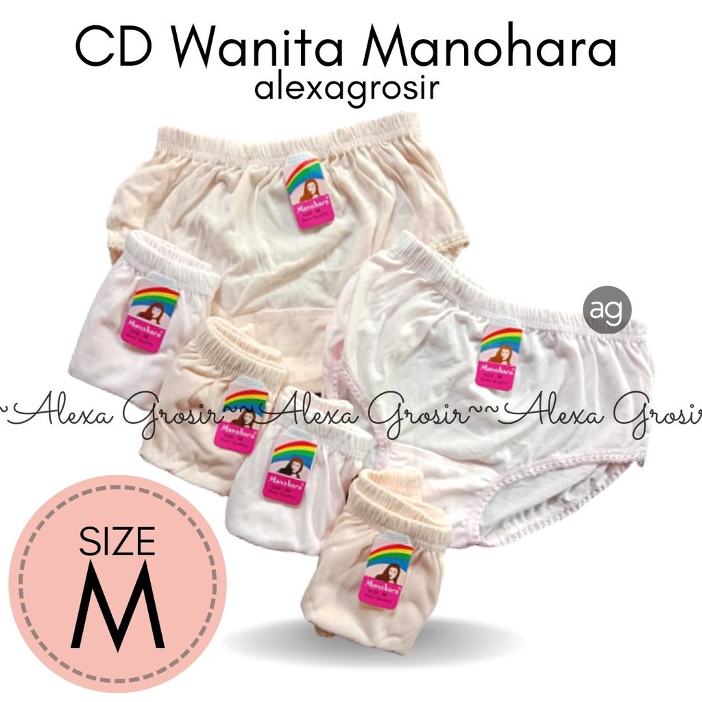 Celana Dalam CD Wanita Premium Manohara Murah Ukuran M L XL 3L