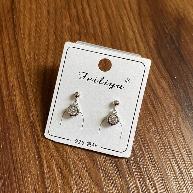 Anting Silver Perak S925 Wanita Fashion Murah AAS023 Elegant cocok pesta simple