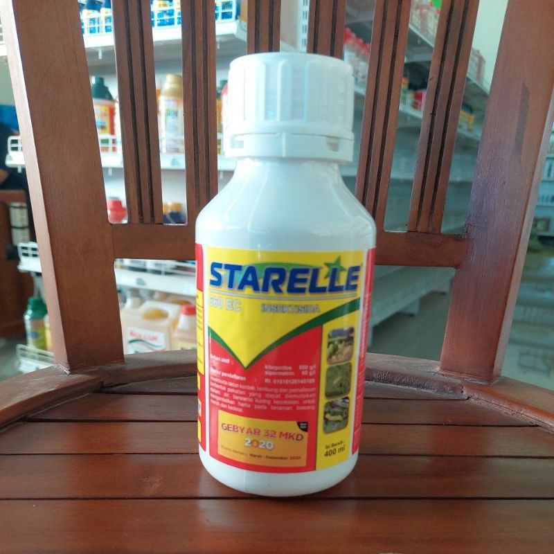 Starelle 600 EC 80ml  insektisida racun kontak starel racun hama orong orong sipermetrin klorpiripos