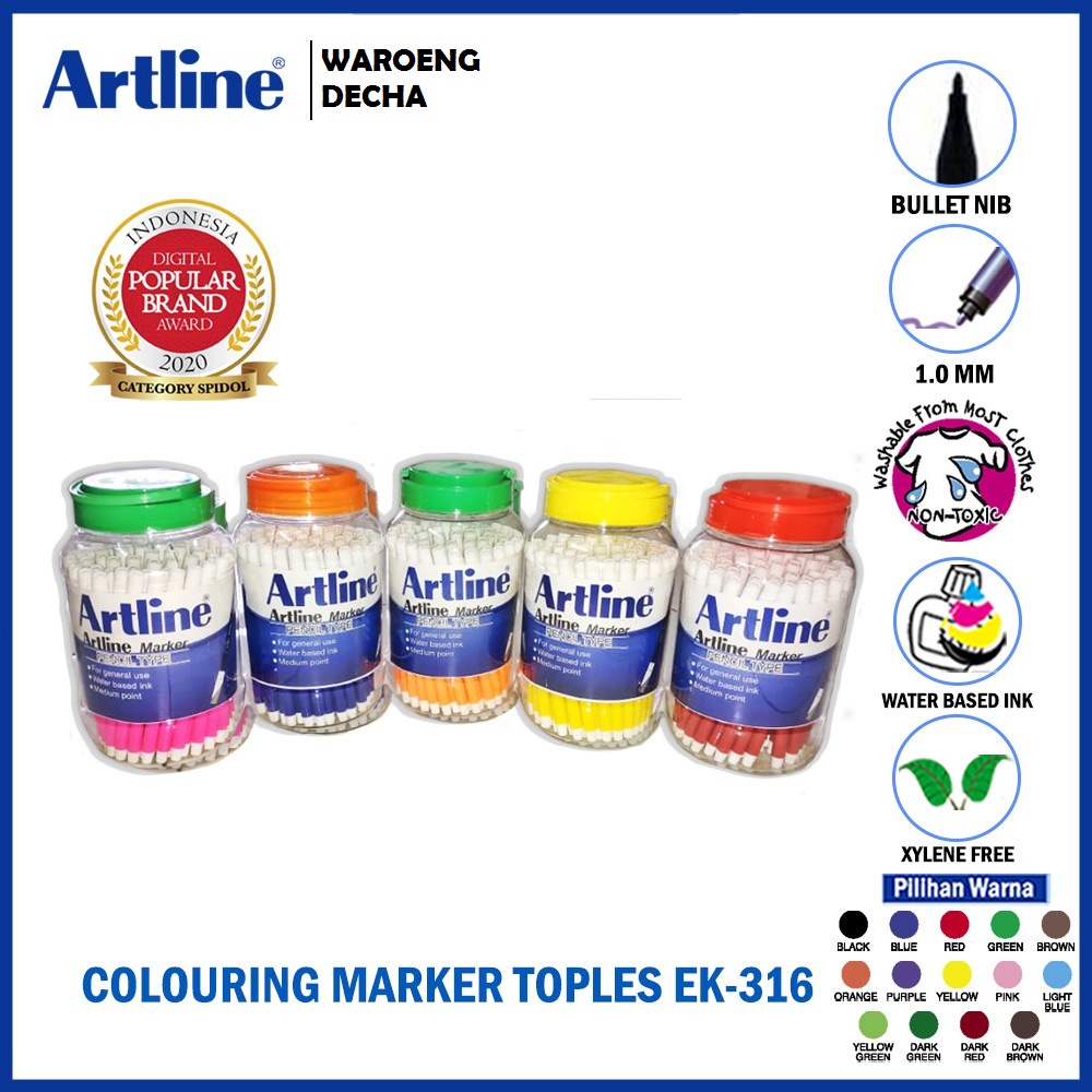 

EK-316T Artline new marker Skecth pen Toples disply