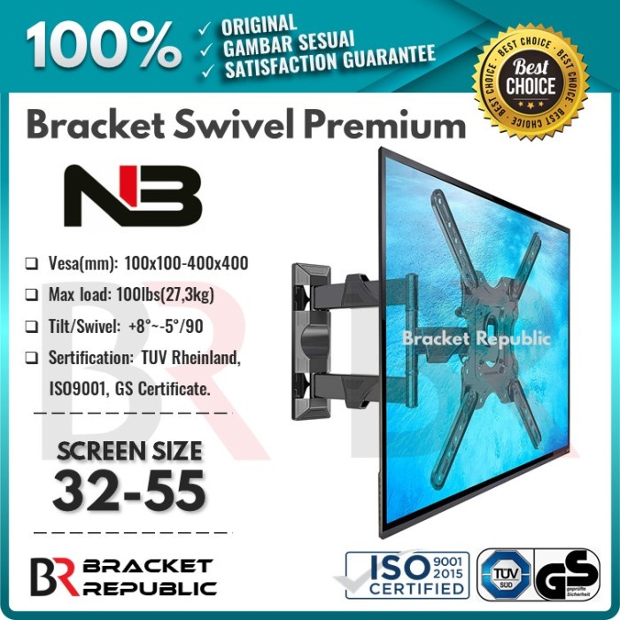 [Ready Stock] Bracket Braket Brecket Tv 32 40 43 49 50 55 Tcl Coocaa Polytron Xiaomi V20T01G