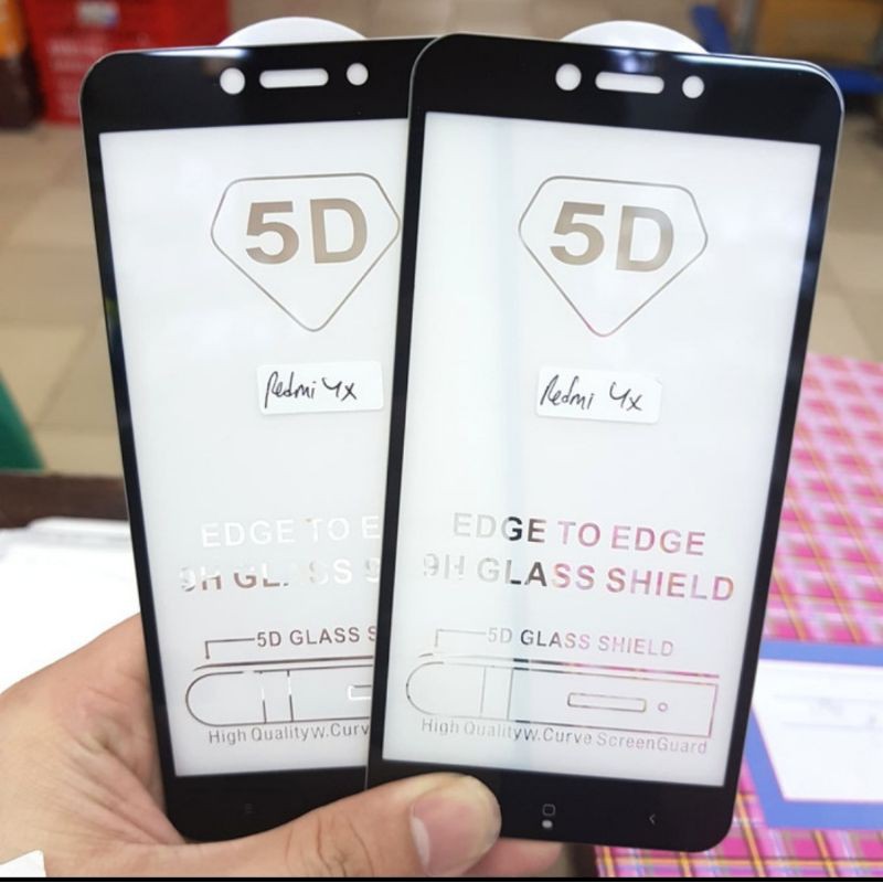 Xiaomi Redmi 4X Tempered Glass Full Layar Anti Gores Kaca