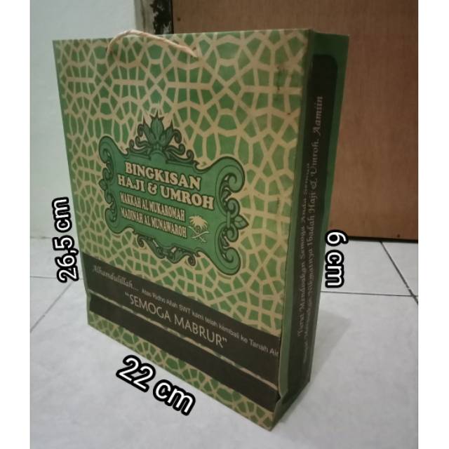 paper bag | tas kertas haji | souvenir haji