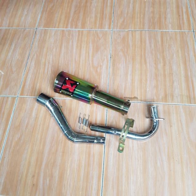 KNALPOT MIO SPORTI-MIO SOUL AKRAPOVIC GP ROSI RAINBOW TERMURAH