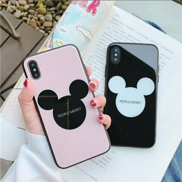 XIAOMI REDMI 9 , 9A , 9C , NOTE 9 , NOTE 9 PRO PREMIUM CASE GLASS MOTIF DISNEY MICKEY
