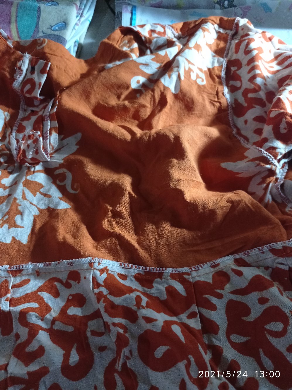 Gamis Batik Cap Premium Susun Ld 120