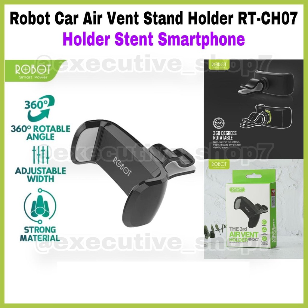 Robot Car Air Vent Stand Holder RT-CH07 - Holder Stent Smartphone