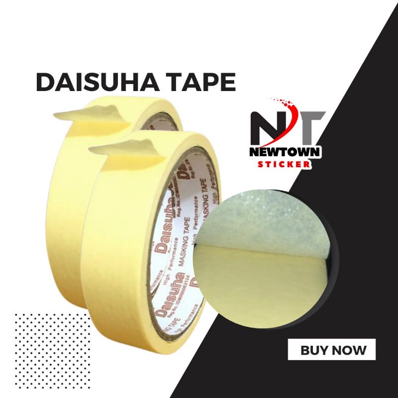 

Lakban kertas masking tape daisuha 1"inch 24 mm