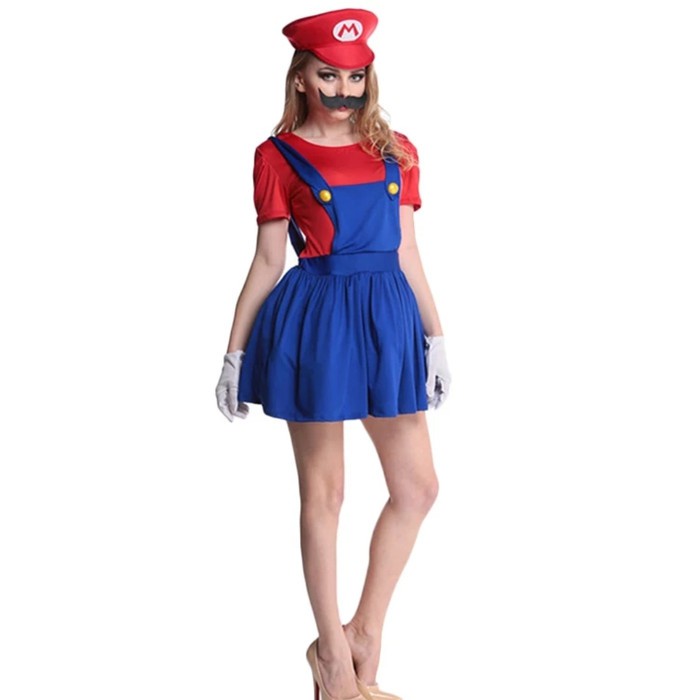 SUPER MARIO BROSS costume cosplay halloween kostum wanita dewasa