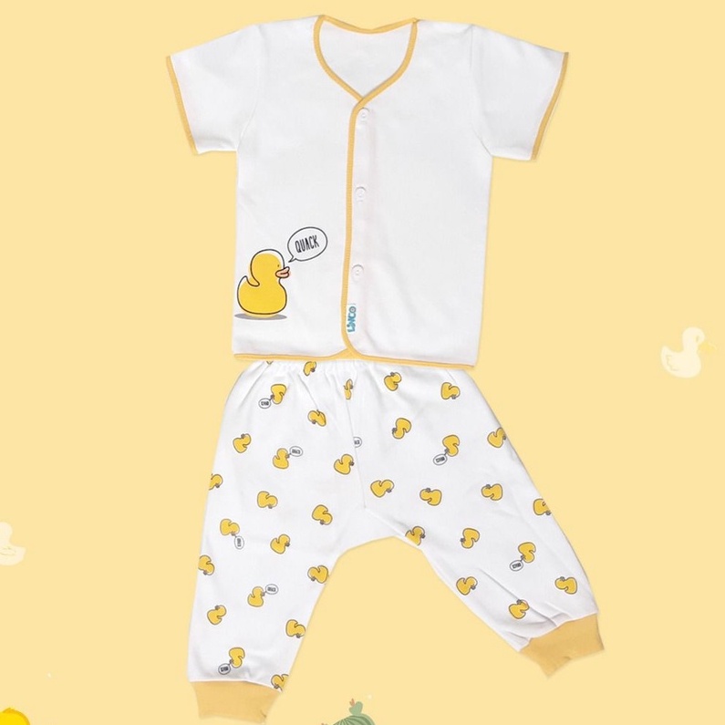 LINCO Setelan Baju Bayi Pendek Panjang / Piyama Newborn Baby 0-3 BULAN ALL SIZE