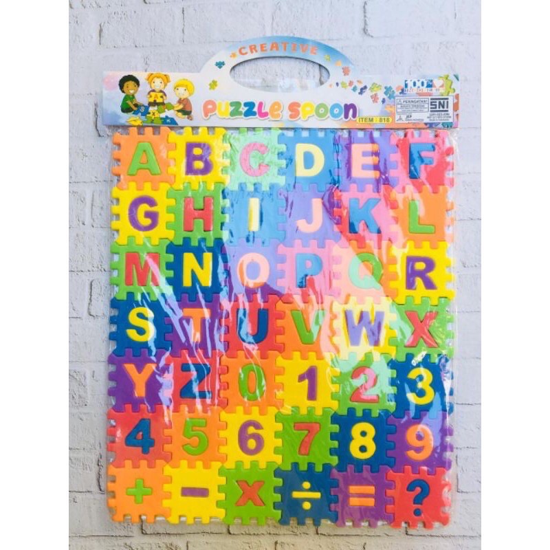 MAINAN PUZZLE JIGSAW BUSA ANGKA DAN HURUF MAINAN EDUKASI ANAK MAINAN MURAH