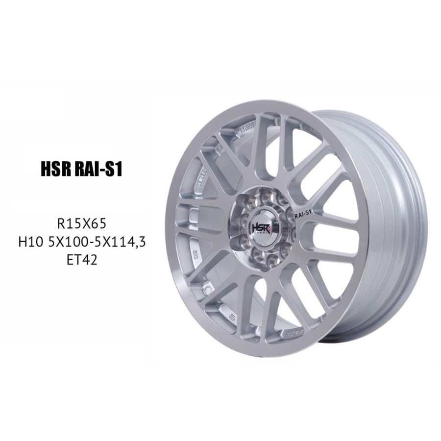 Velg Mobil Ring 15 HSR Rai-S1 R15 Velg Sienta/Ertiga