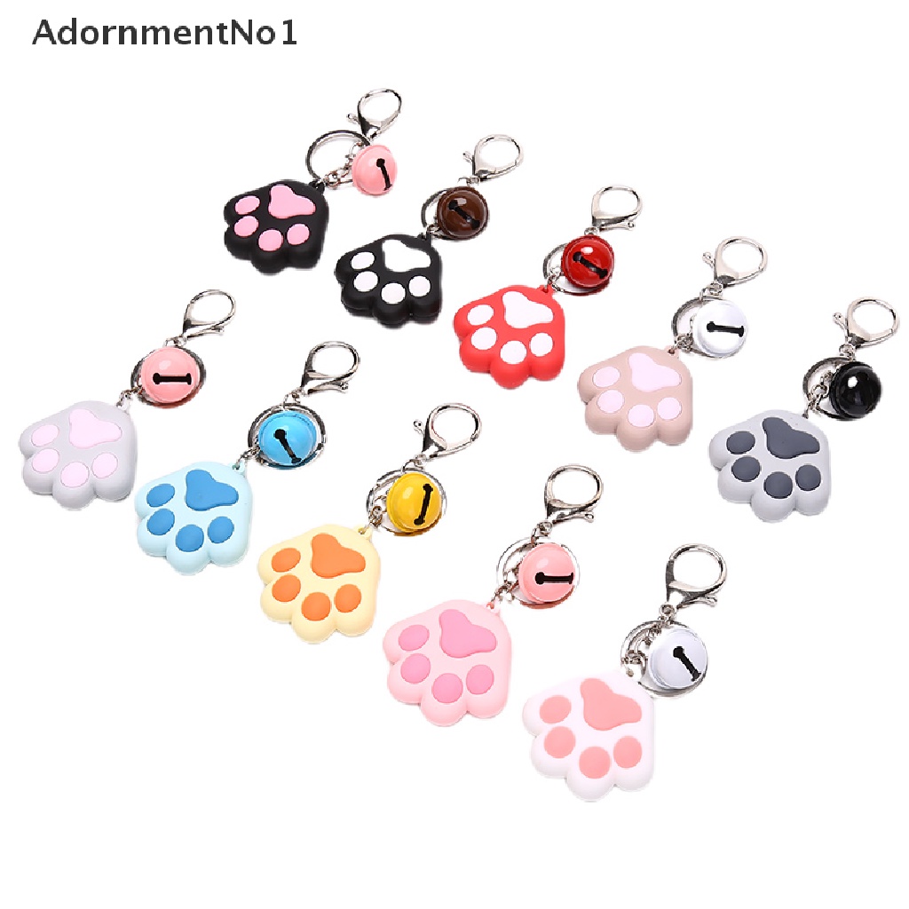 (AdornmentNo1) Gantungan Kunci Bentuk Telapak Kaki Anjing / Kucing 3D Bahan Silikon