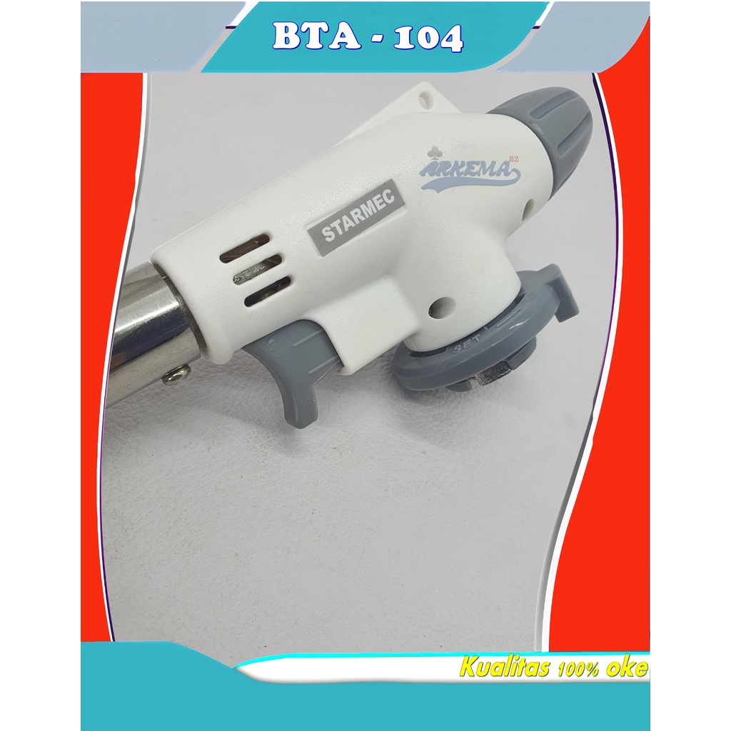 KEPALA LAS TORCH BTA-104 | GAS TABUNG KECIL | KEPALA HI COOK KEMPING | ALAT BAKAR MAKANAN / DAGING