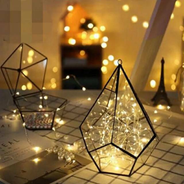 MoonLand Lampu Tumblr Kawat Led Baterai Waterproof Hias Dekorasi 59