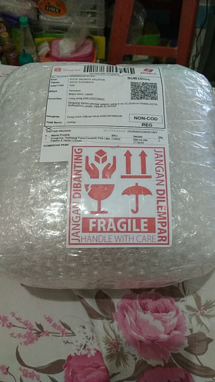 Donghwa Ttukbaegi Panci Keramik Pattern 550 Ml - 11 Varian Pattern