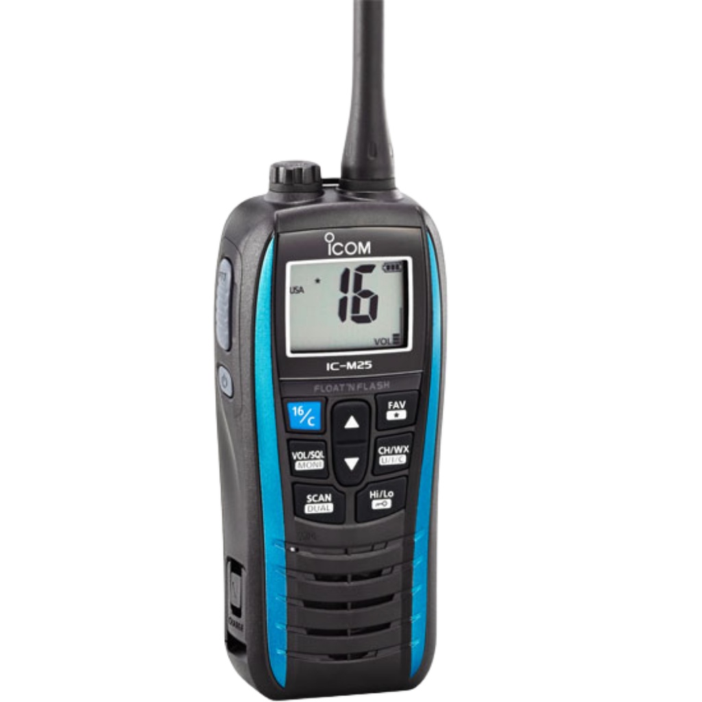 ICOM IC-M25 VHF RADIO MARINE WATERPROOF IPX7 NEW GARANSI RESMI POSTEL